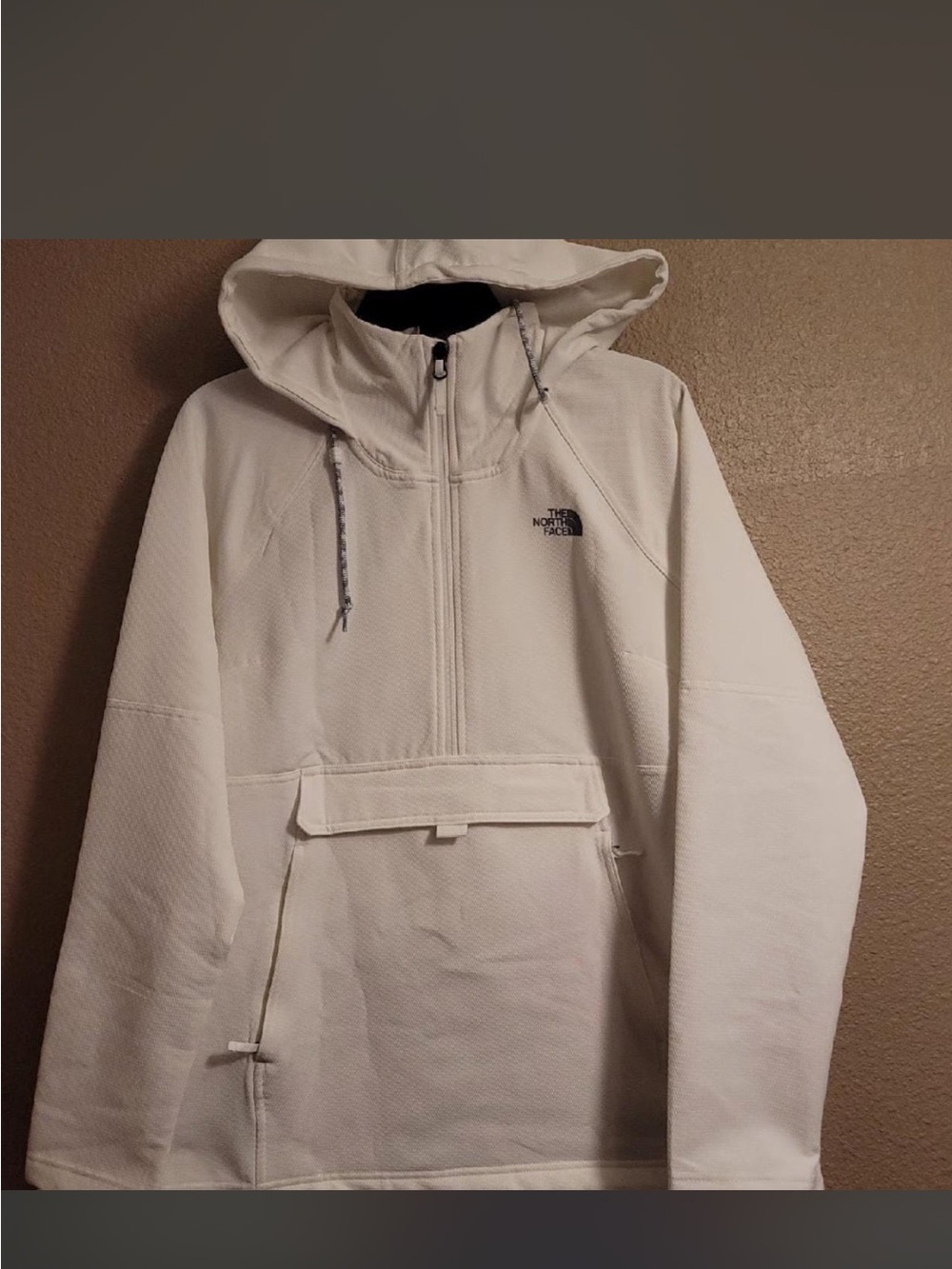 The North Face White Hooded Pullover Utility Jacket